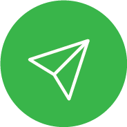 Icon paper airplane