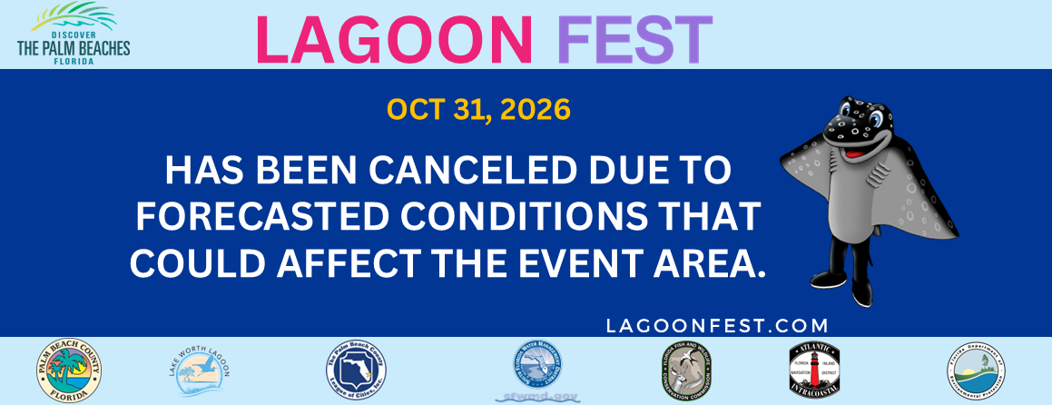 Info graphic stating that LagoonFest on October 31, 2026 has been canceled