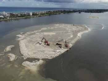 Bonefish Cove Island Construction Aerial View July 2025