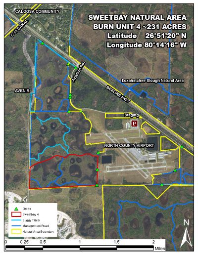 Aerial picture of burn operation