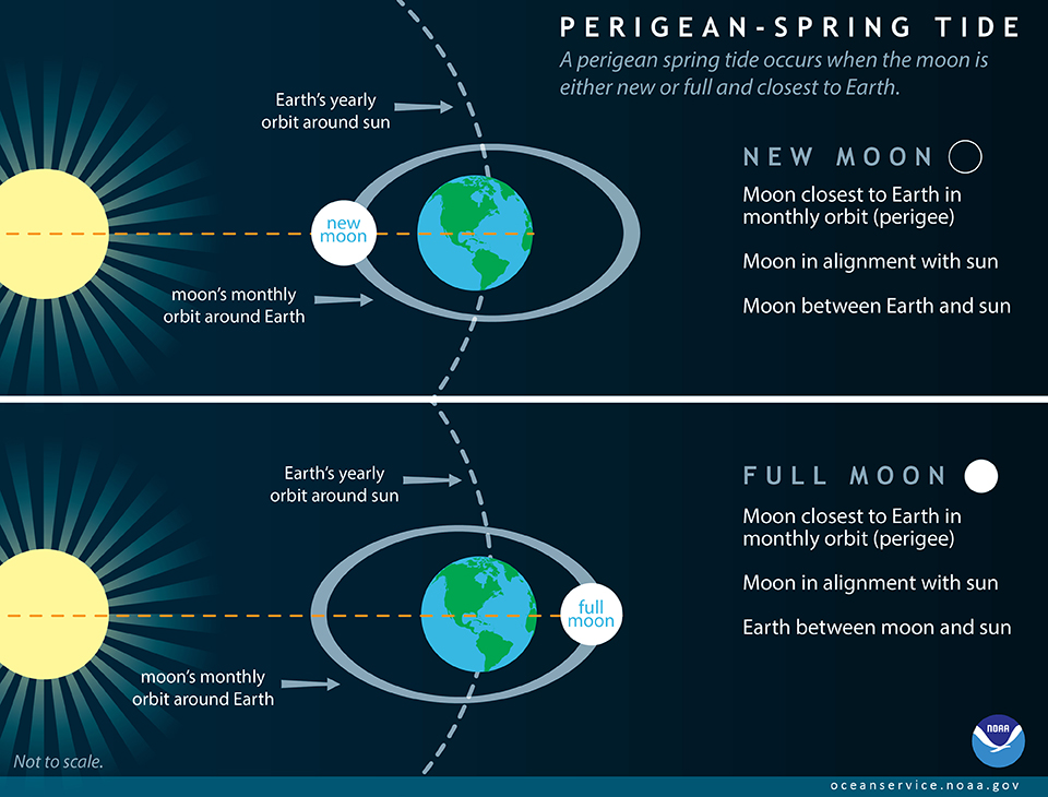 Perigean Spring Tide graphic