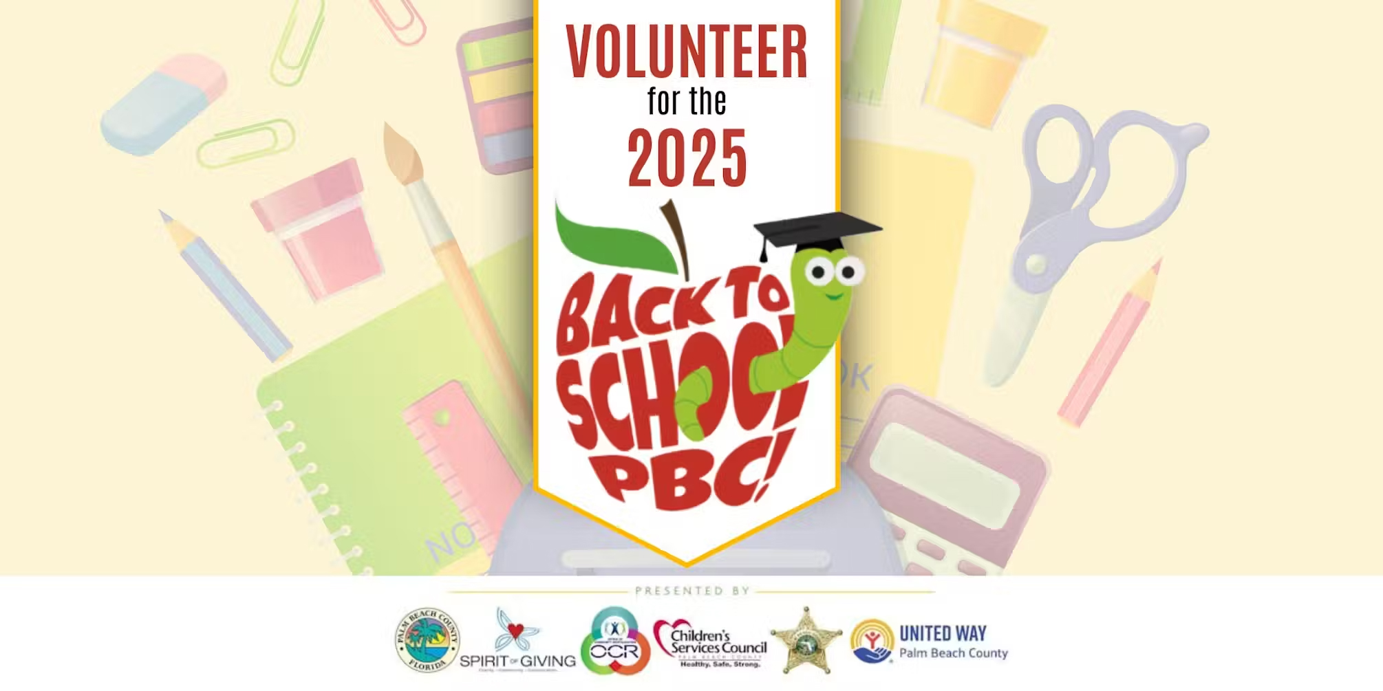 Back to School PBC! Volunteer banner