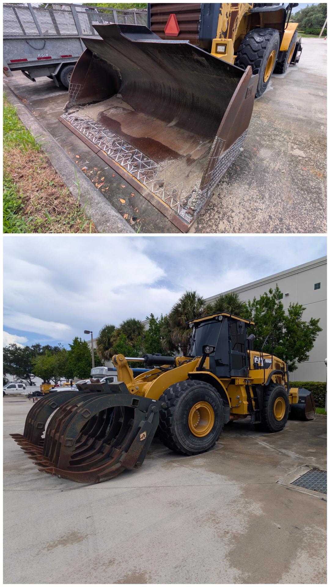 2017 CATERPILLAR 966M LOADER WITH ATTACHMENT