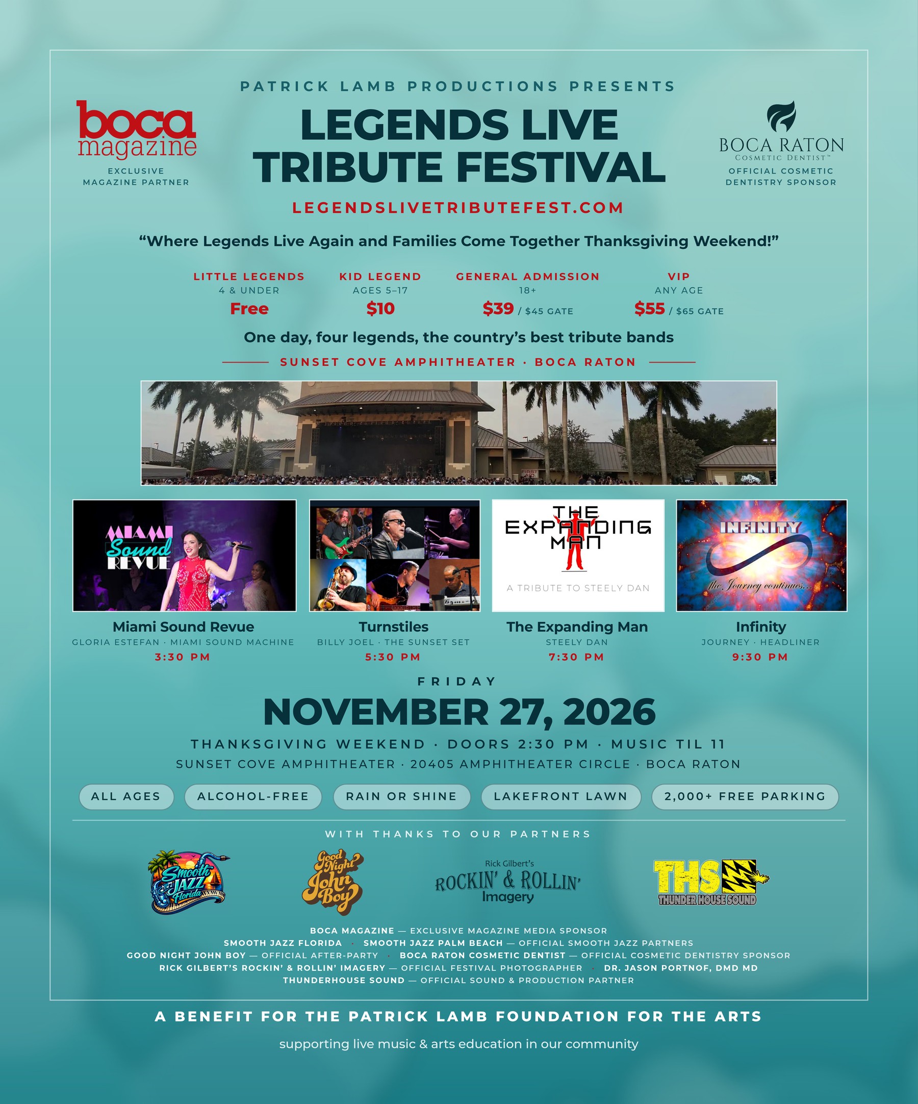 Legends Live Tribute Festival Flyer