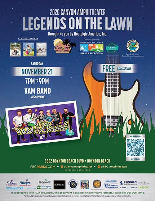 The VAM Band event flyer