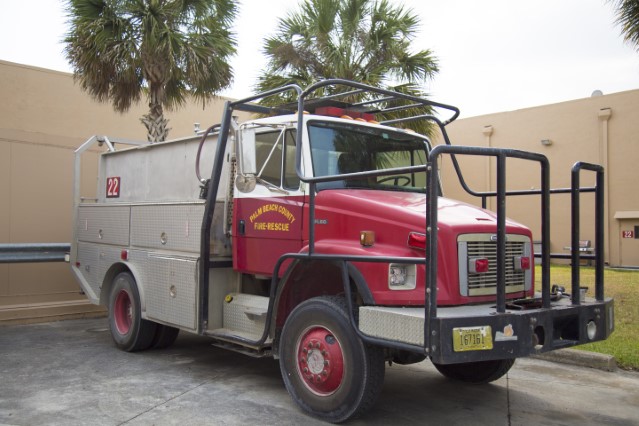 Type of Unit:  Brush
Station:  22
Year Built:  2002
Manufacturer:  Ferrara
Chassis:  Freightliner FL-80
Water Capacity:  750 gallons 
Pump Rate:  500 gallons per minute 