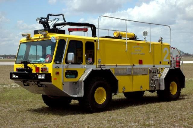 Type of Unit:  Dragon
Station:  81
Year Built:  2009
Manufacturer:  Oshkush
Chassis:  Titan Crash Truck
Water Capacity:  1500 gallons 
Pump Rate:  8850 gallons per minute 
Foam Capacity:  200 gallons 