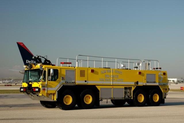 Type of Unit:  Dragon 
Station:  81 
Year Built:  2001 
Manufacturer:  E-One 
Chassis:  Titan HPR Crash Truck 
Water Capacity:  3000 gallons  
Pump Rate:  2000 gallons per minute  
Foam Capacity:  400 gallons