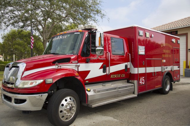 Type of Unit:  Rescue 
Station:  45 
Year Built:  2009 
Manufacturer:  Horton 
Chassis:  International 
