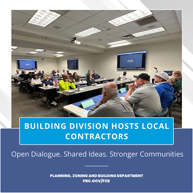 Building Division Connects with Local Contractors