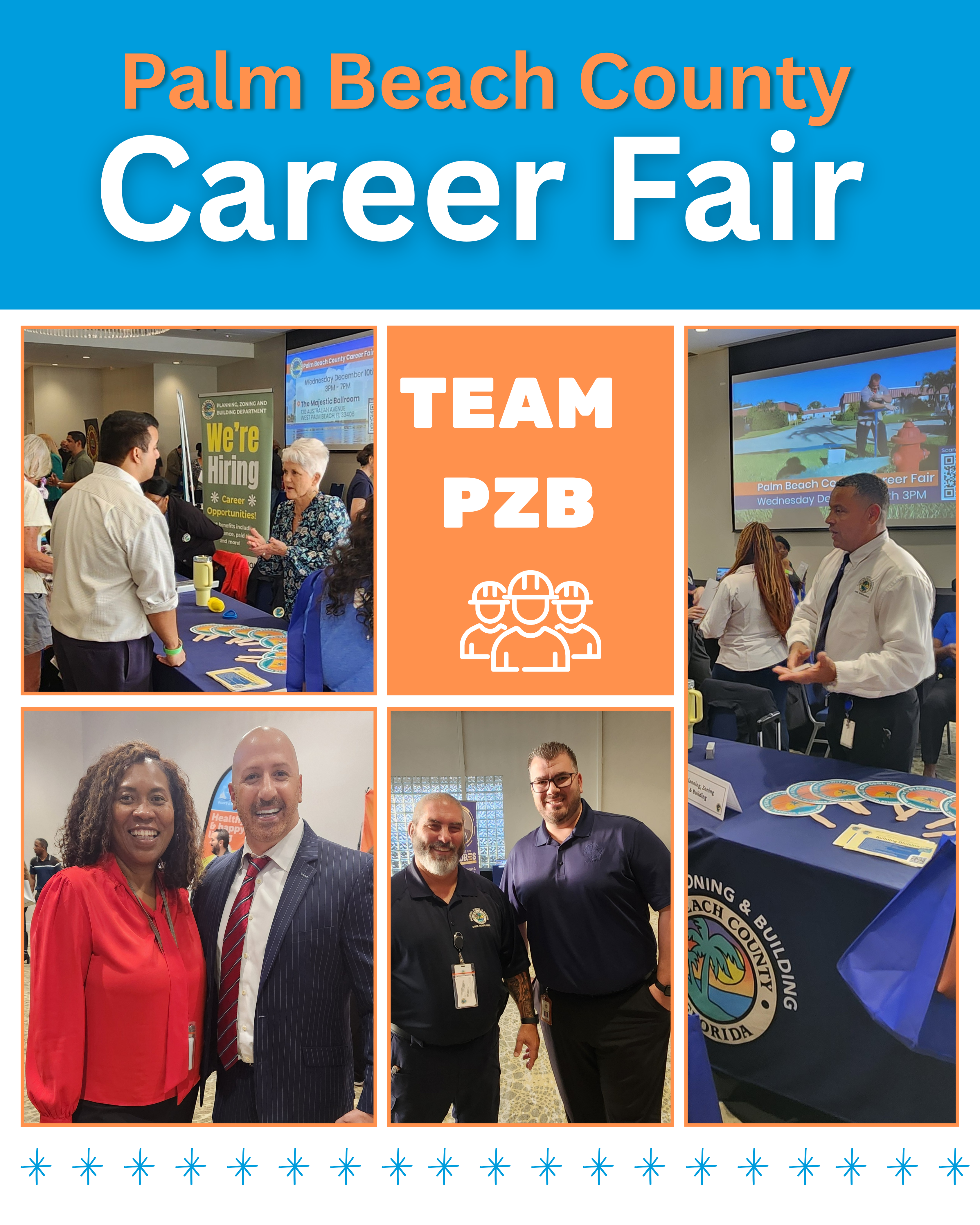 team members who participated in the PBC Job Fair on December 10, 2025 at the Hilton in West Palm Beach.