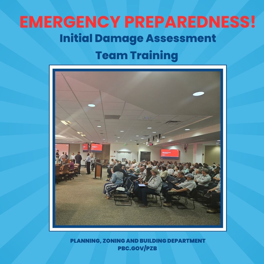 ​  PZB Prepares for Initial Damage Assessments Ahead of Hurricane Season
