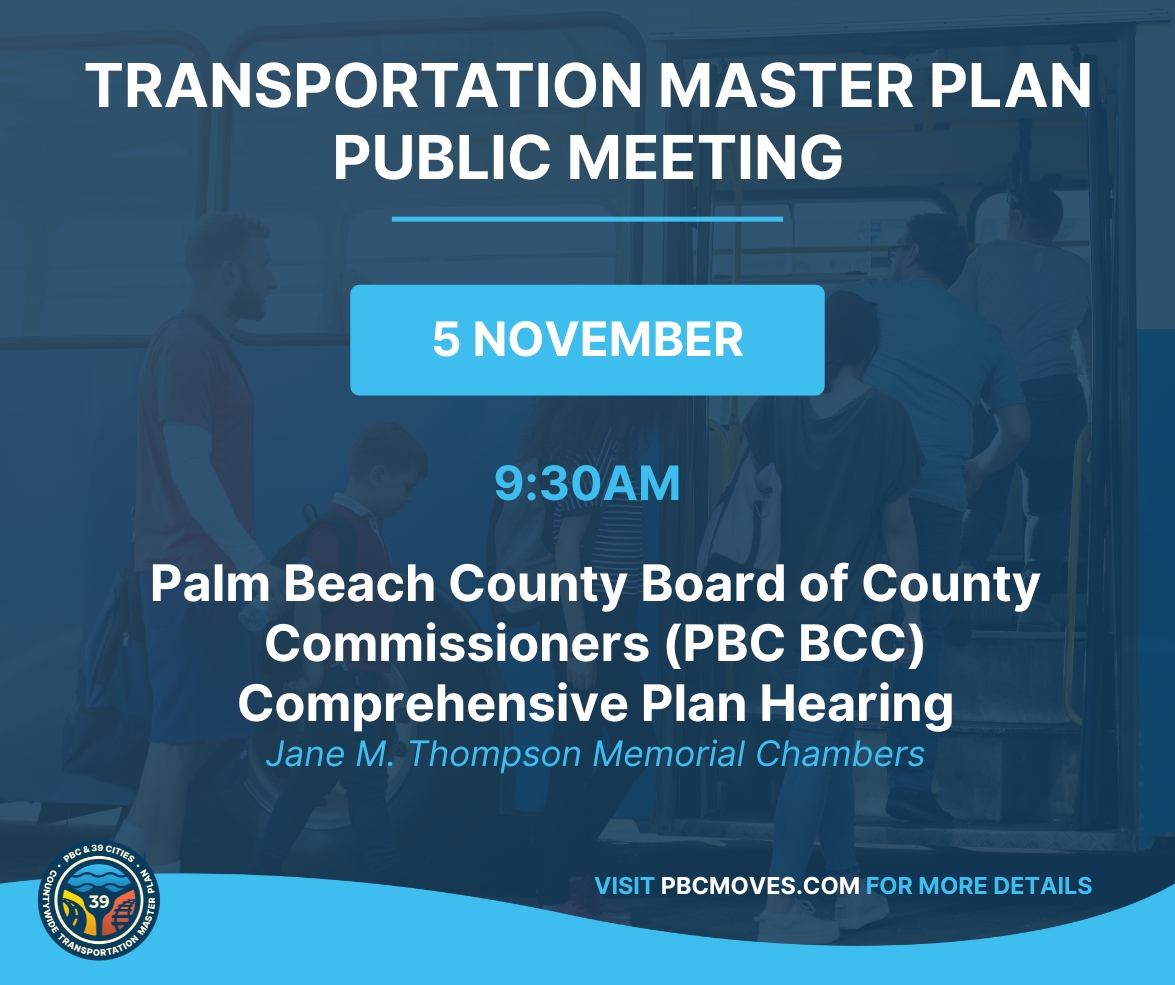 ​  PBC Board of County Commissioners to Receive CTMP Progress Update