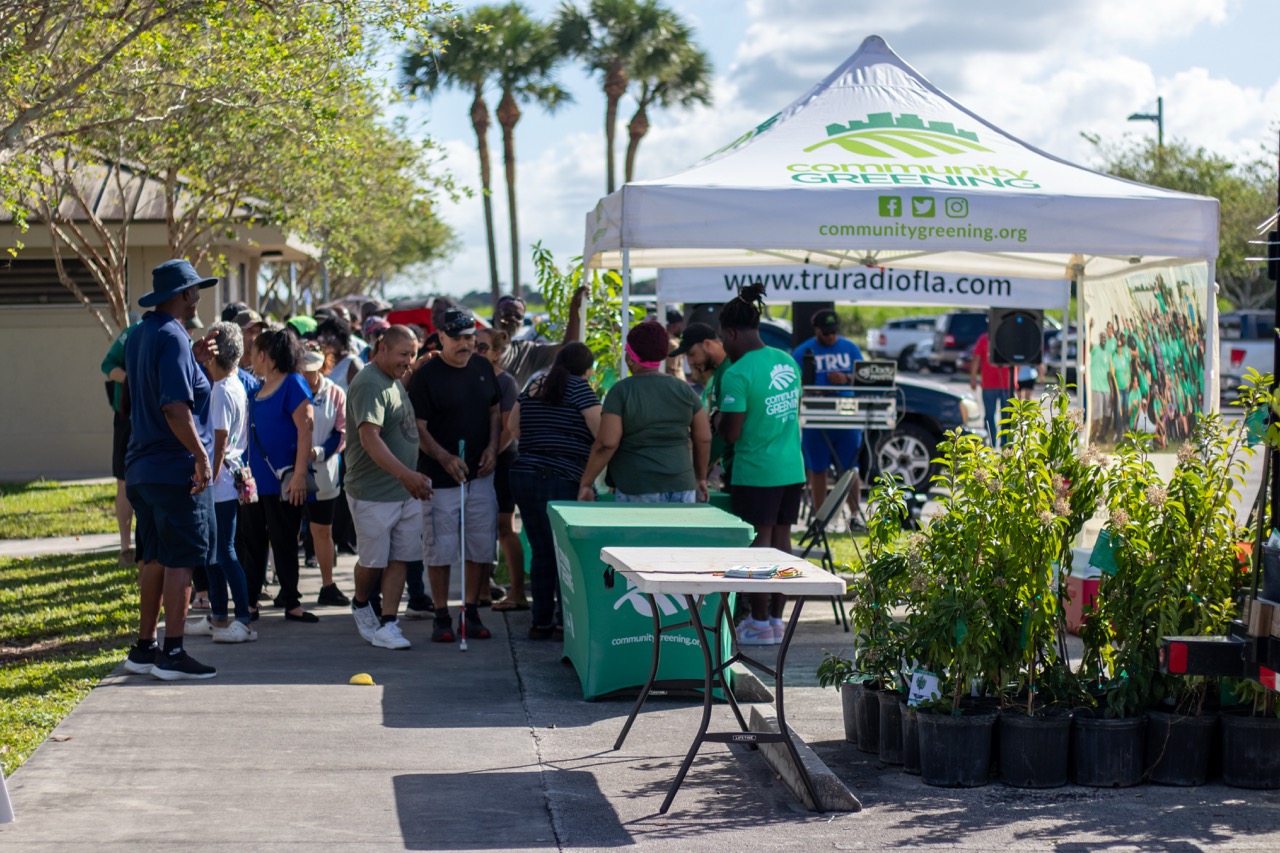 Community Greening Tent at a tree giveaway event