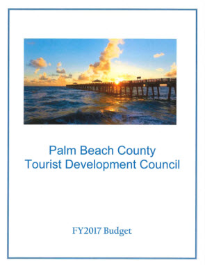The cover of the budget book for TDC