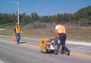 striping roadways