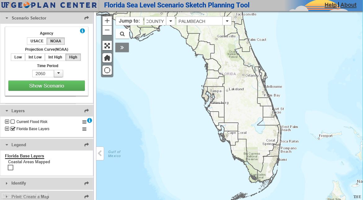 UF GeoPlan SLR Viewer